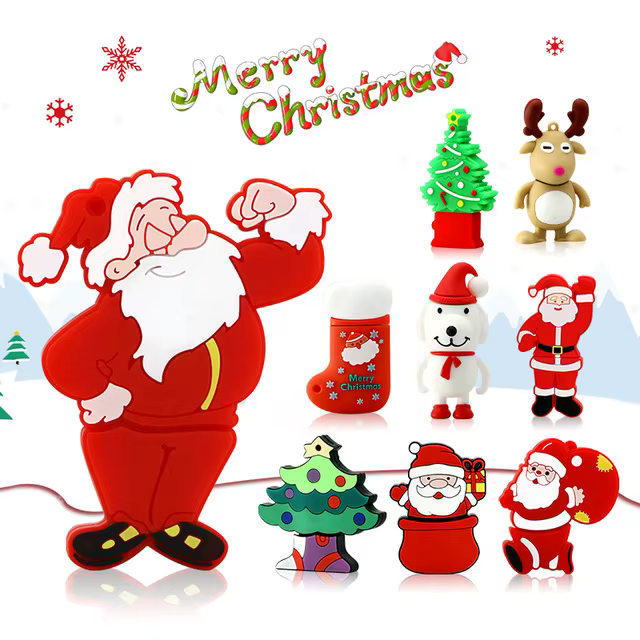 Pendrive Papá Noel diseño divertido