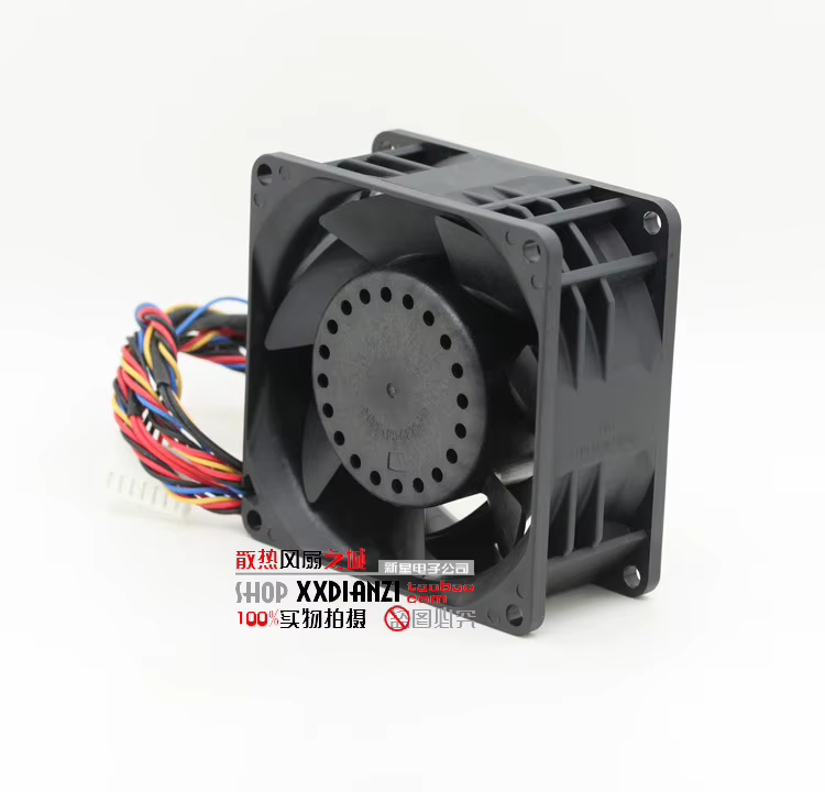 Detalle del rotor y rodamiento de bolas del ventilador