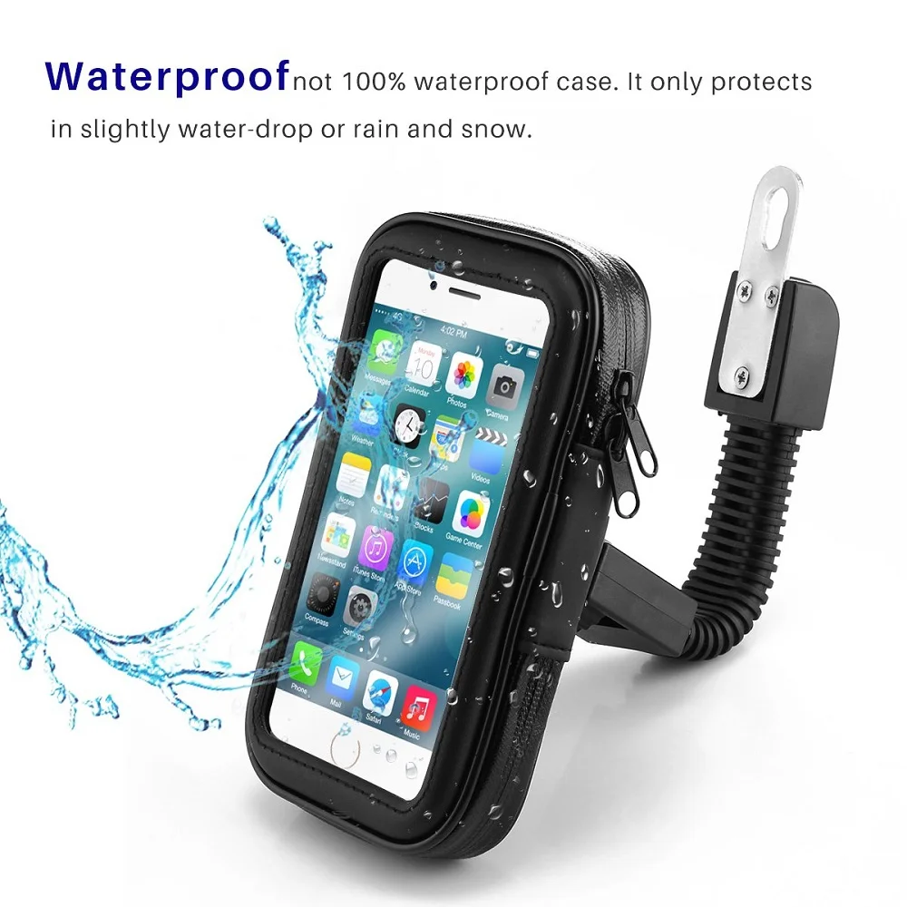 Funda impermeable moto para iPhone Pro Max y Android resistentes