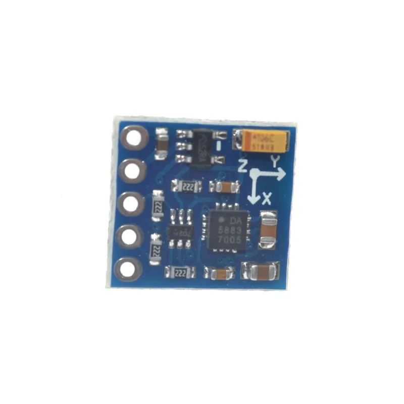 Vista del sensor con detalle del chip