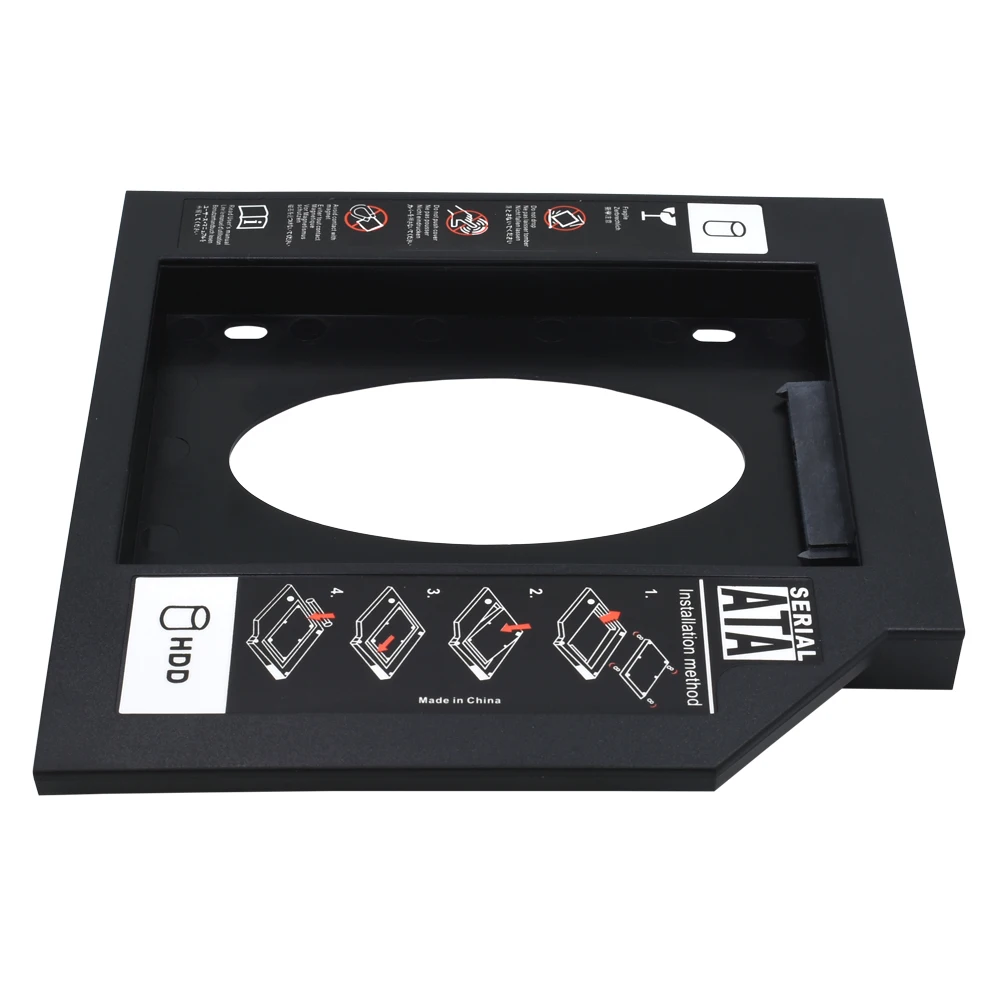 TISHRIC Caddy HDD 9,5/12,7mm SATA 3.0 Optibay para 2,5'' SSD/DVD - imagen 5