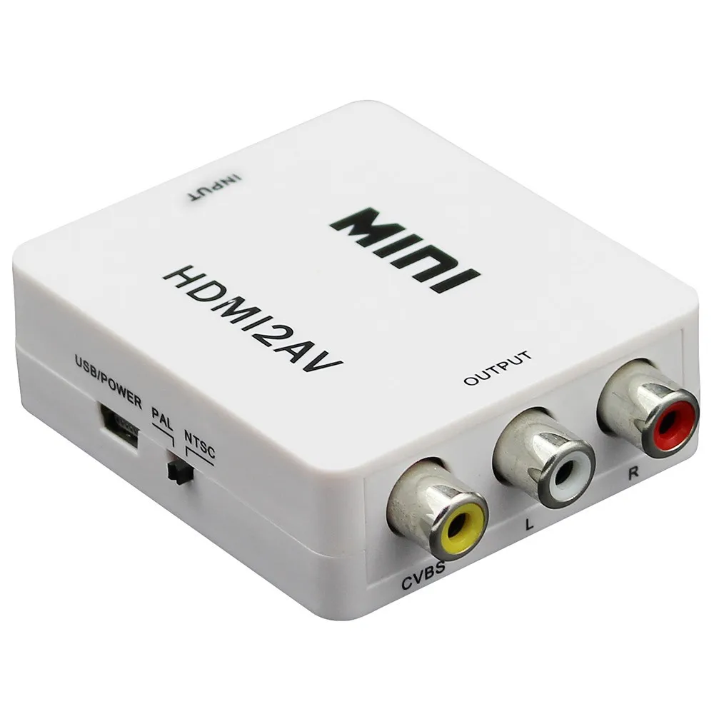 Vista frontal del convertidor HDMI a AV