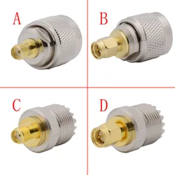 Adaptador Conector UHF a SMA Latón Recto Macho Hembra PL259 SO239 RF