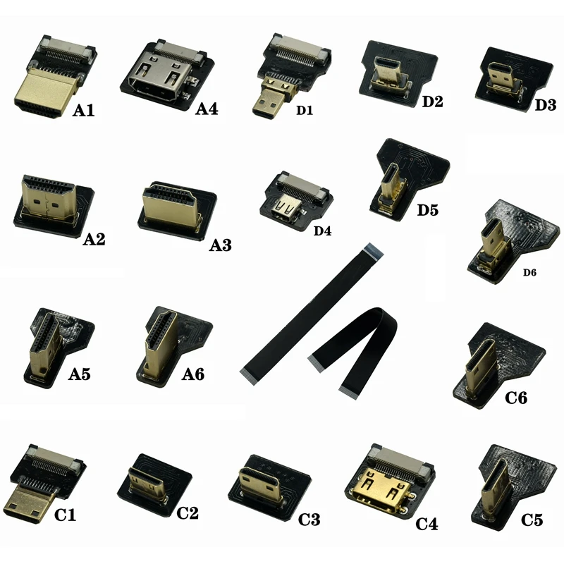 Cable Micro HDMI a Mini FPC Flexible 90° para FPV - imagen 4
