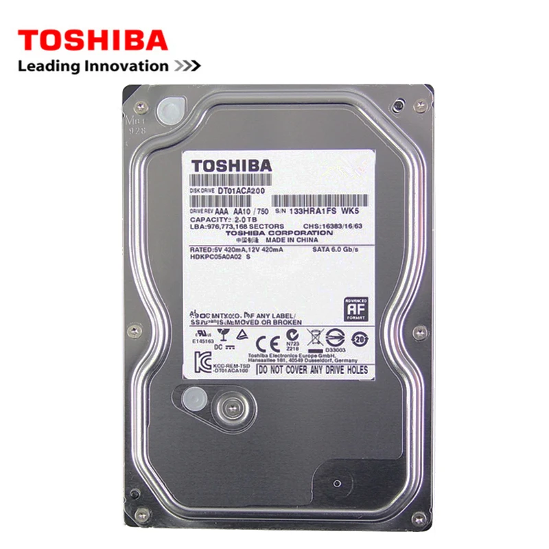 Toshiba Disco Duro Interno Mecánico HDD SATA para PC Sobremesa - imagen 2