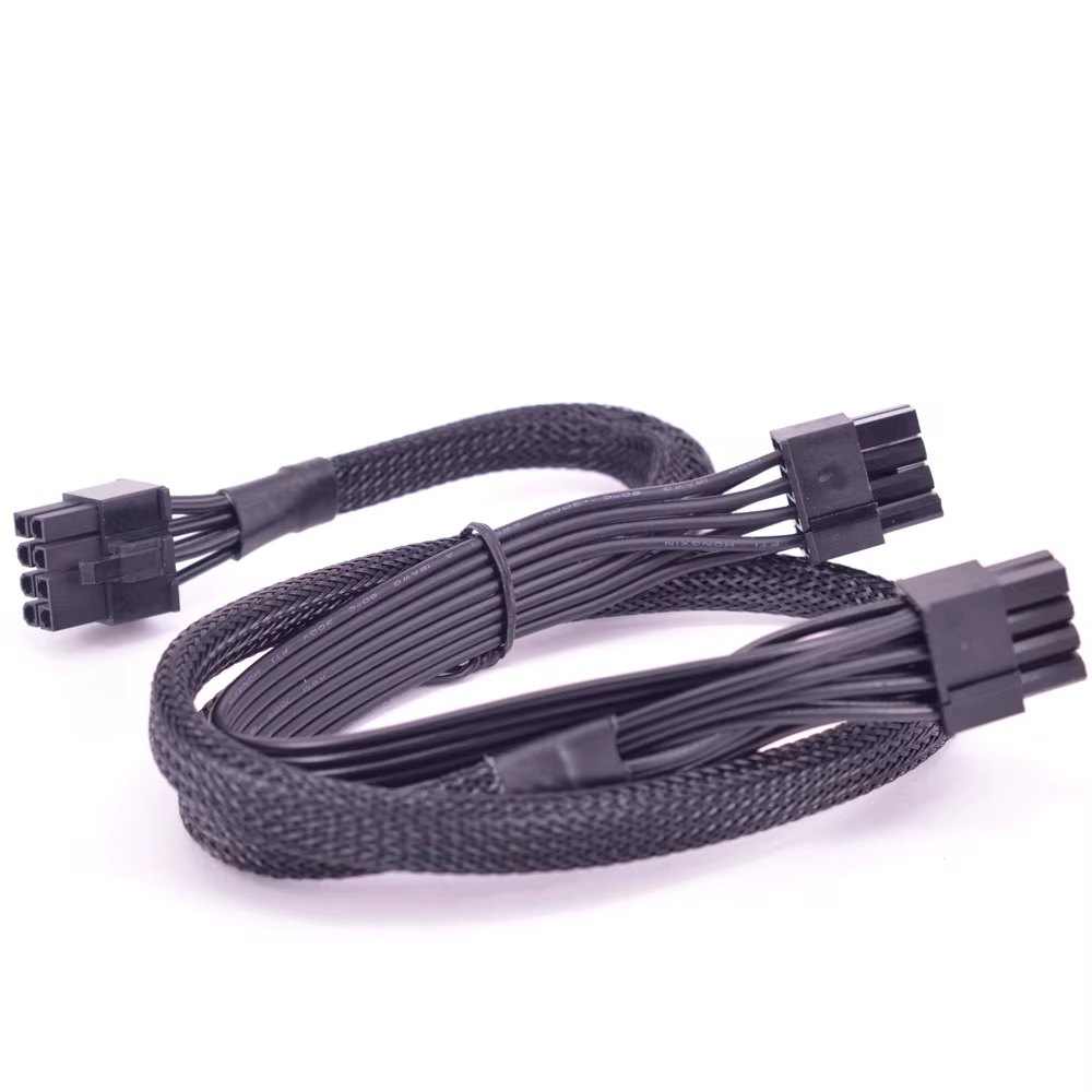Cable PCIe 8 pines a dual 6+2 pines connectors