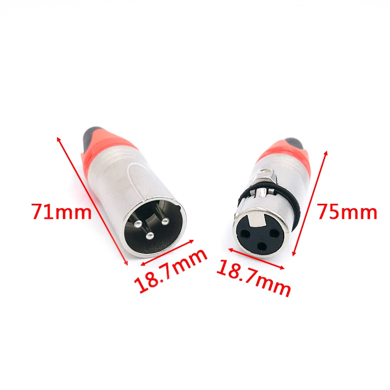 Conector XLR hembra para panel