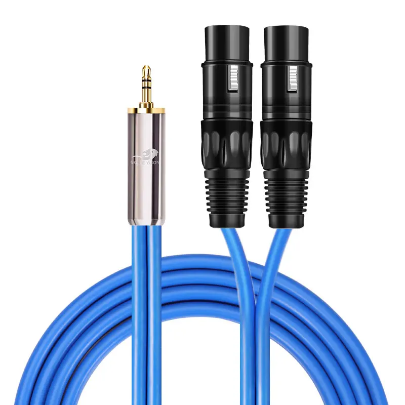 Cable OFC Jack 3,5mm a XLR Dual Hembra Alta Fidelidad - imagen 2