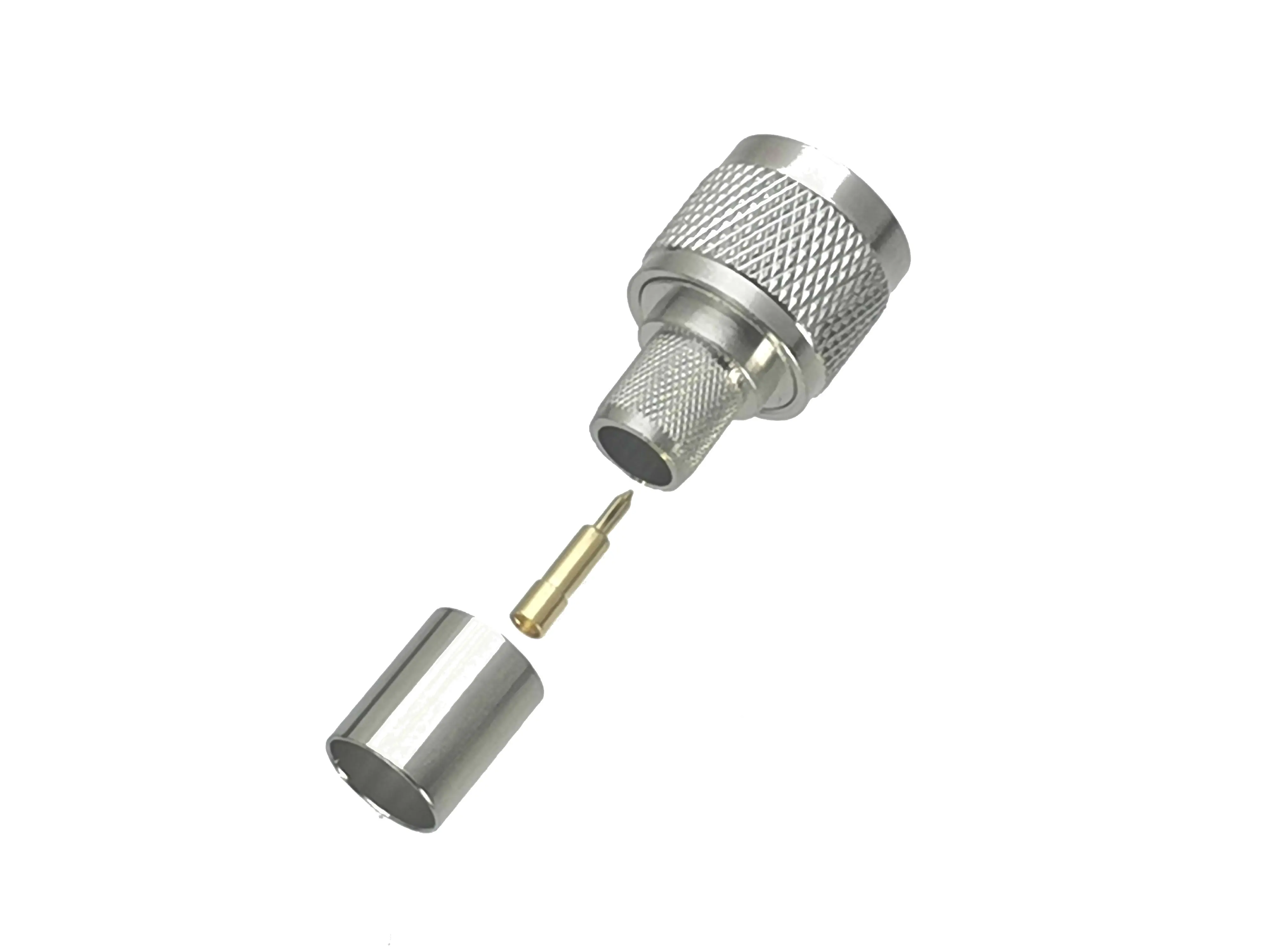 Adaptador N macho para cable de frecuencia radio