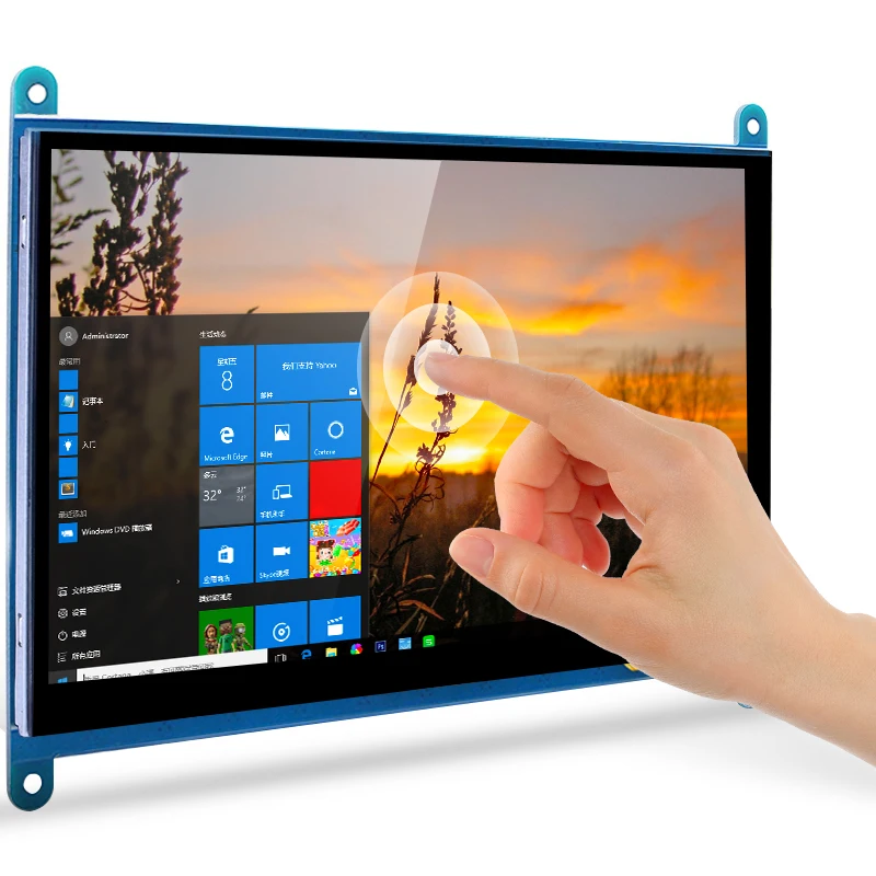 Raspberry Pi 4 Pantalla táctil IPS 7 pulgadas HDMI alta resolución - imagen 2