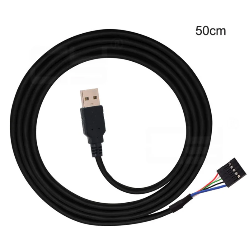 Conector USB 2,54 DuPont hembra - lateral