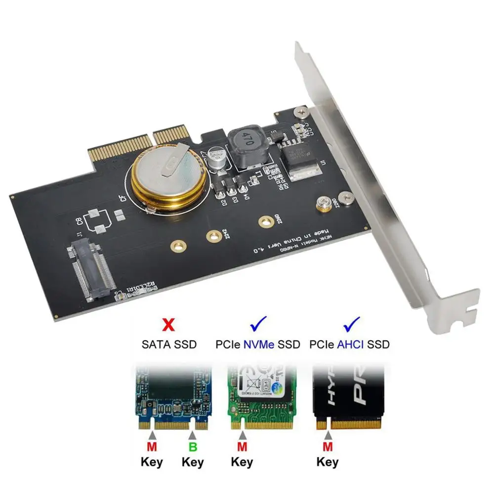 Adaptador PCIe 3.0 x4 a NVMe M.2 – Protección de energía 4.0F - imagen 3
