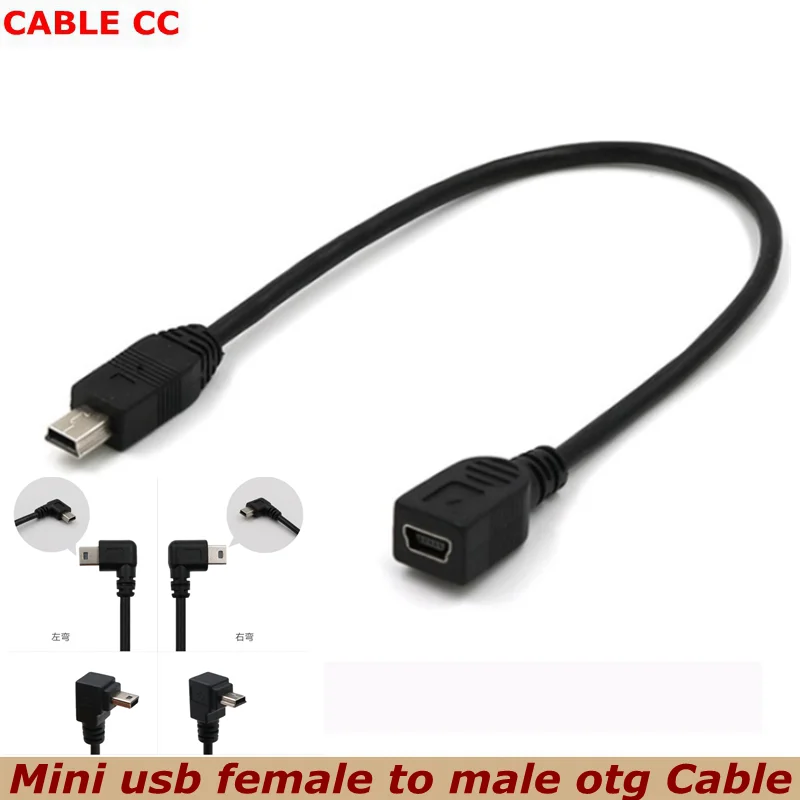 Cable Mini USB en ángulo