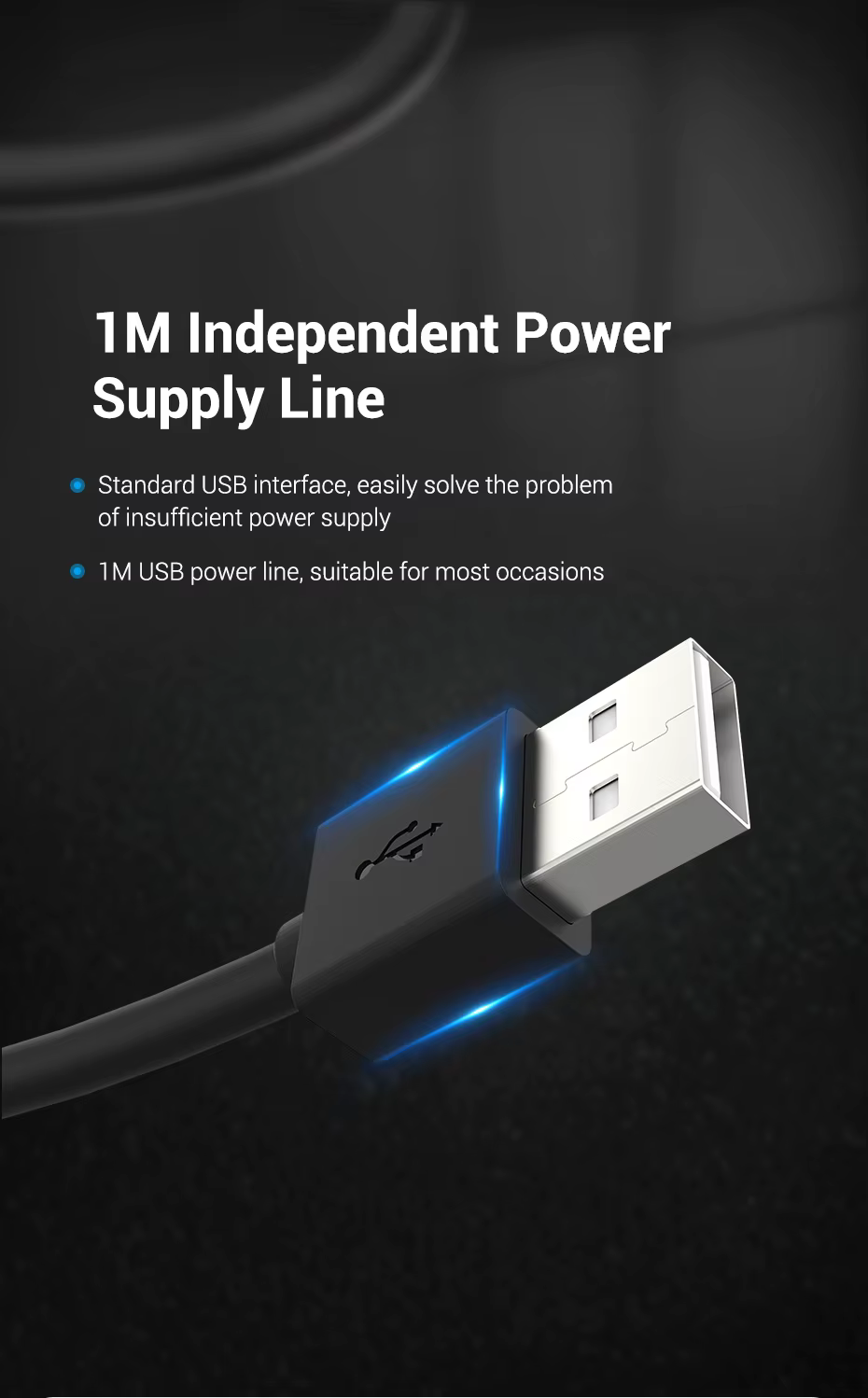 Cable de alimentación USB