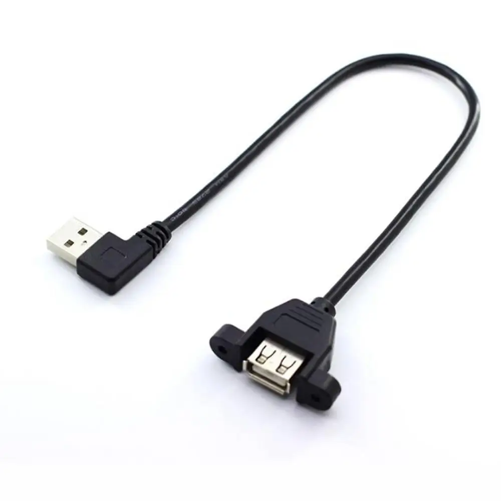 Extensor USB Hembra 30 cm – Cable Ángulo 90° para Montaje - imagen 4
