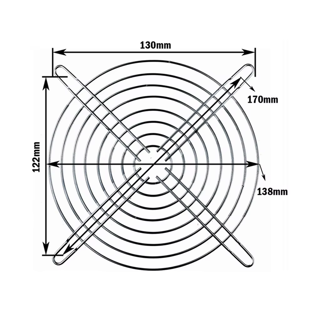 Malla metálicas para ventilador