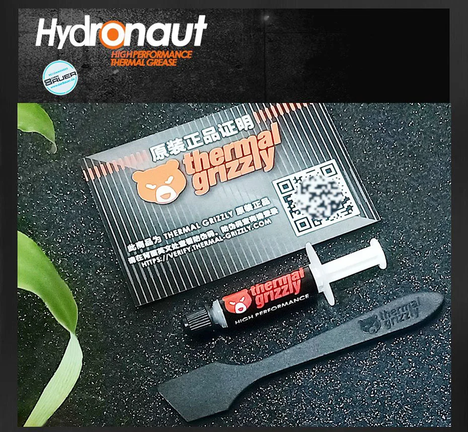 Aplicación de pasta térmica Hydronaut en procesador