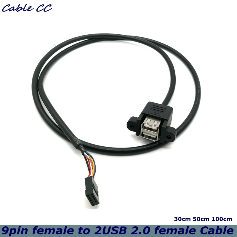 Conexión USB 2.0 y pines 9