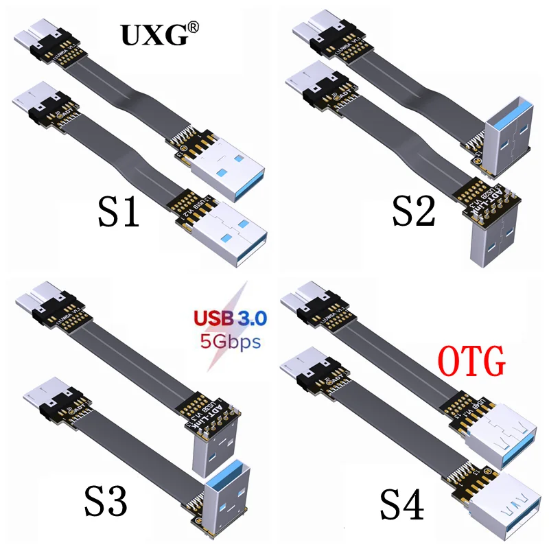 Cable OTG USB3.0 a micro-B UXG conexión