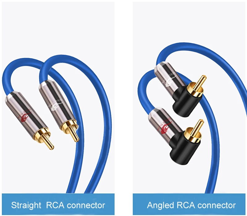 Conector chapado en oro
