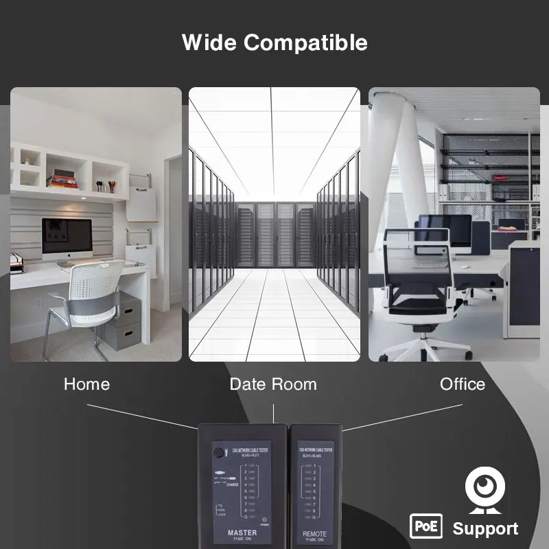 Amplia compatibilidad de conectores
