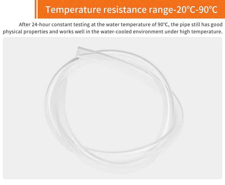Tubo transparente en montaje técnico