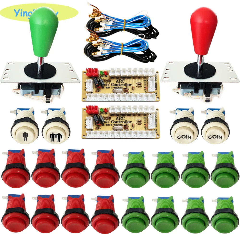Kit Arcade 2 Jugadores – Joystick HAPP y Botón Selector - imagen 4
