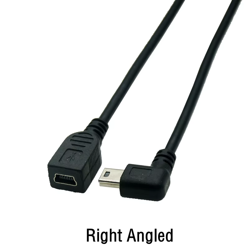 Cable doblado en ángulo recto
