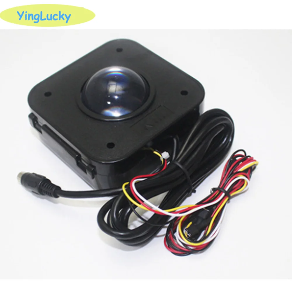 Vista frontal del trackball