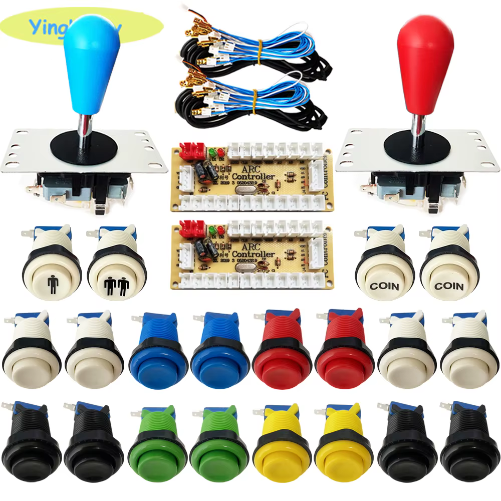 Kit Arcade 2 Jugadores – Joystick HAPP y Botón Selector - imagen 3