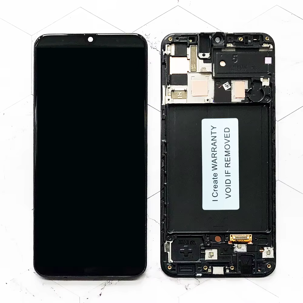 Pantalla AMOLED Galaxy A50 vista frontal