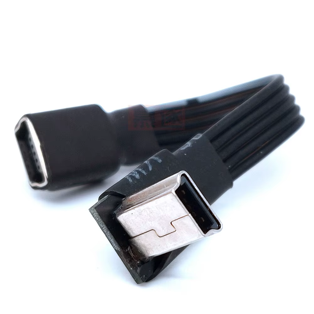 Cables mini USB extendidos en diferentes configuraciones