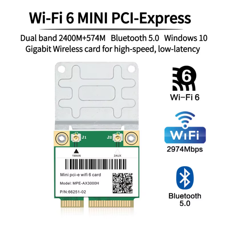 Detalle de la tarjeta PCI-E