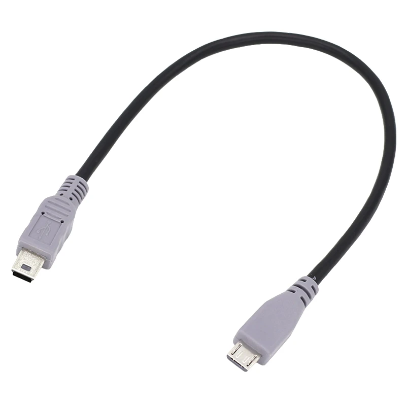 Cable USB 2.0 conexiones USB-A hembra a Mini USB macho en plano