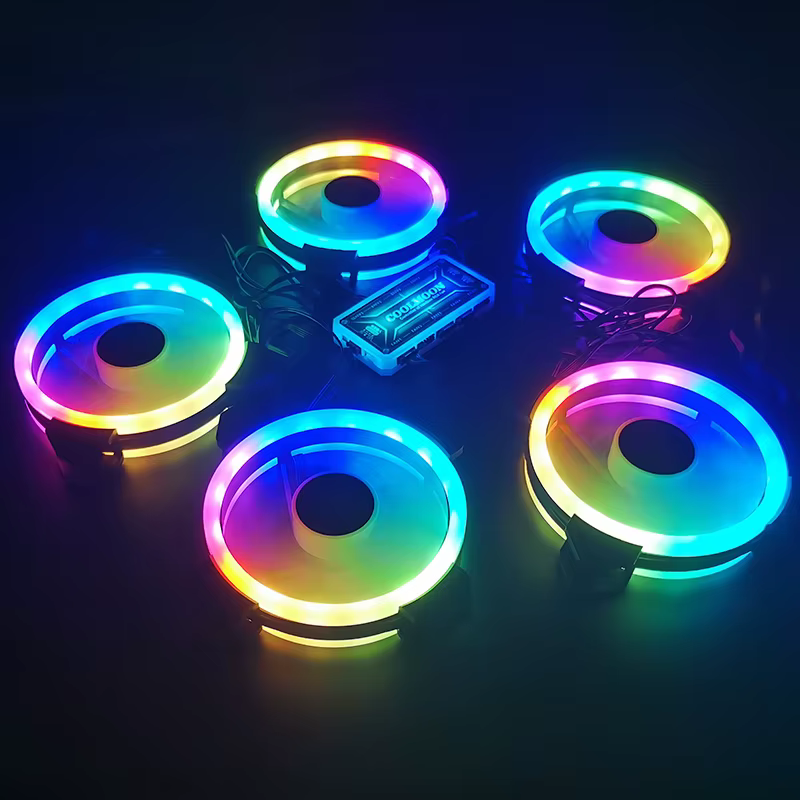 Controlador IR y conexiones de 6 pines del ventilador Coolmoon