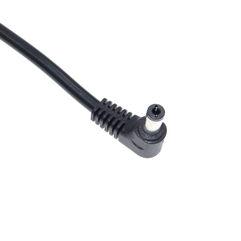 Cable de alimentación CC 5,5 x 2,1/2,5 mm en ángulo de 90° - imagen 3