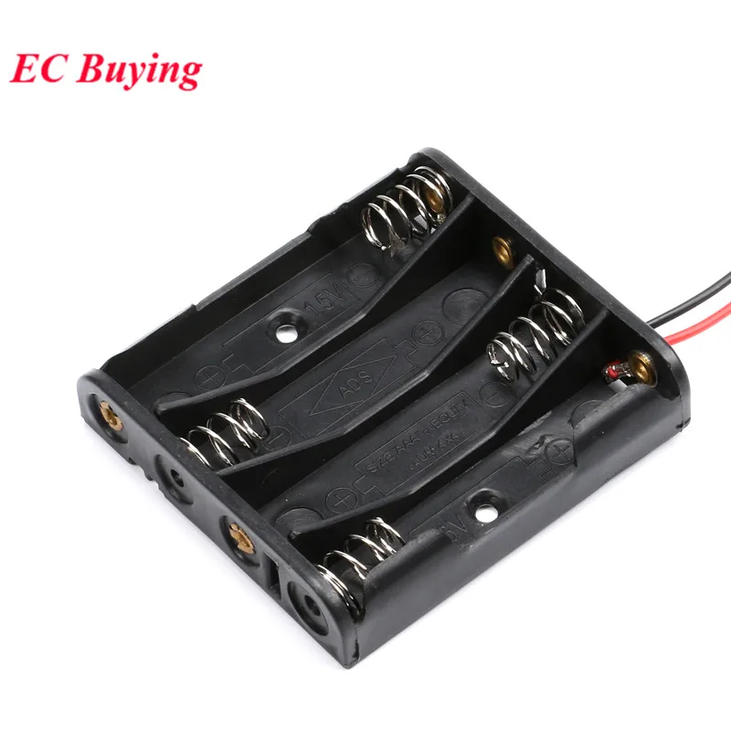 Caja porta pilas AAA negra para 2, 3 o 4 unidades – Resorte 1,5V - imagen 3