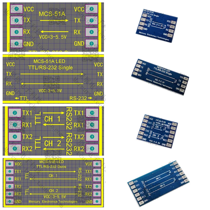 Módulo conversor TTL a RS-232
