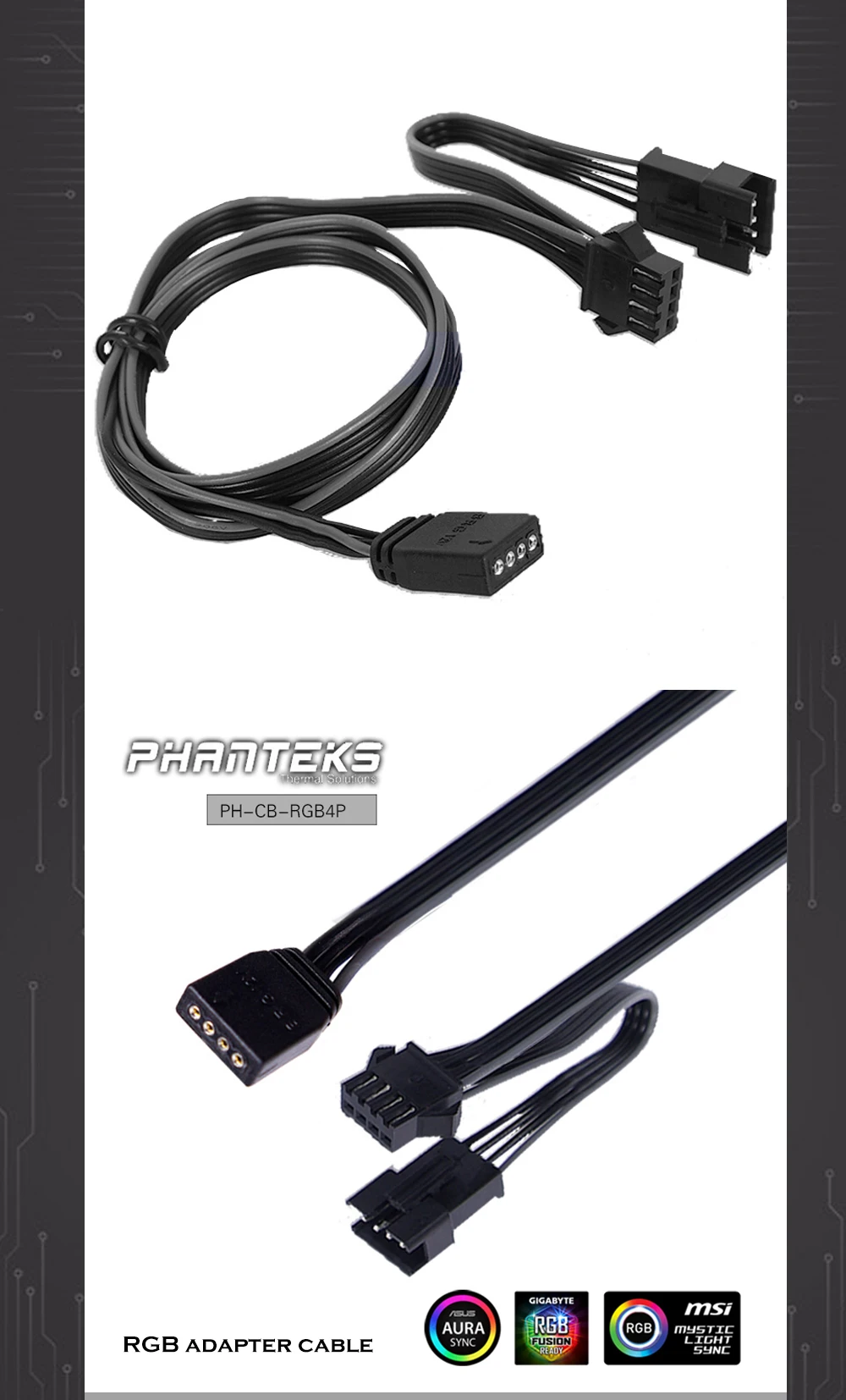 Conexión de cable RGB a ventilador PC
