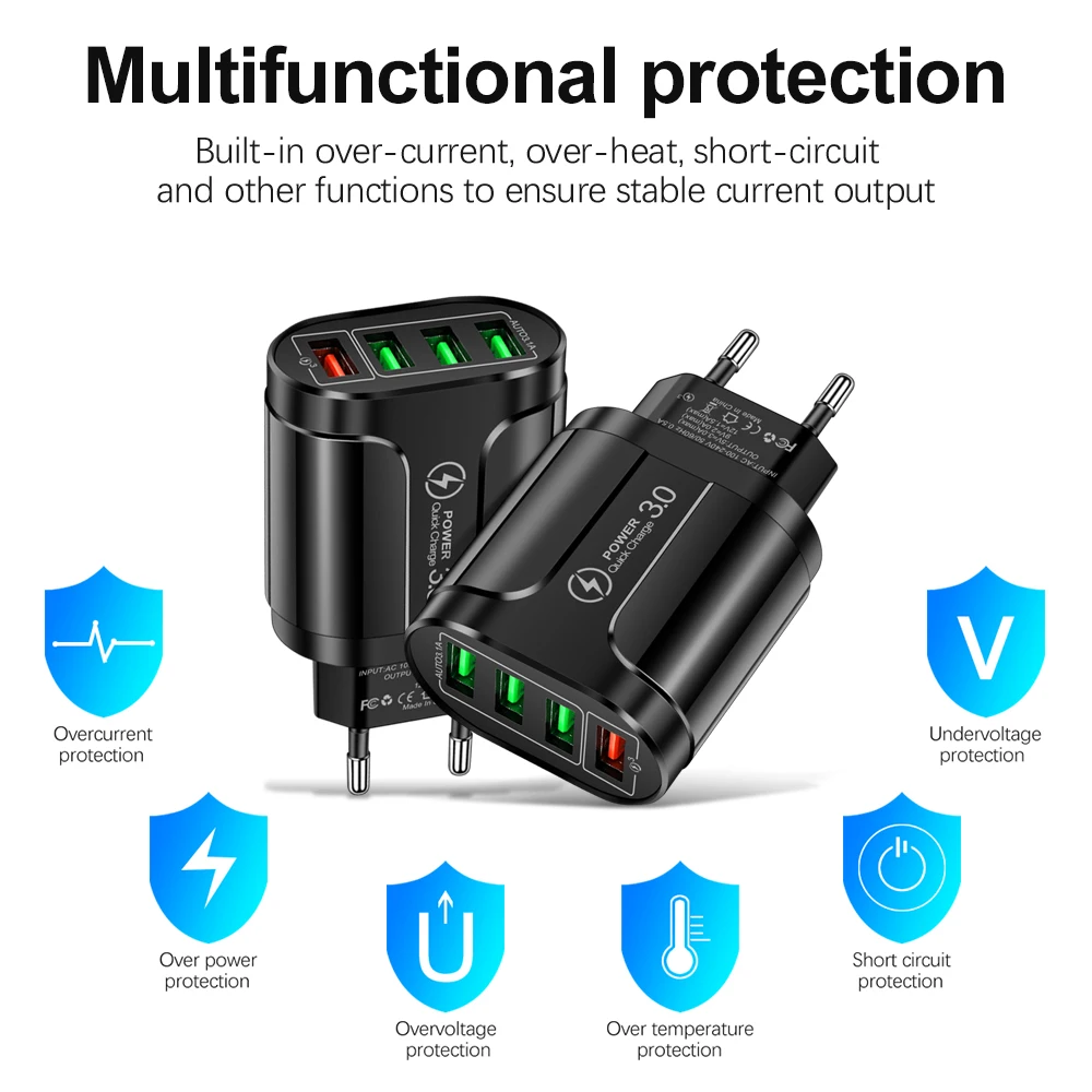 Cargador USB-C 20W Carga Rápida - Compatible iPhone Samsung Xiaomi - imagen 4