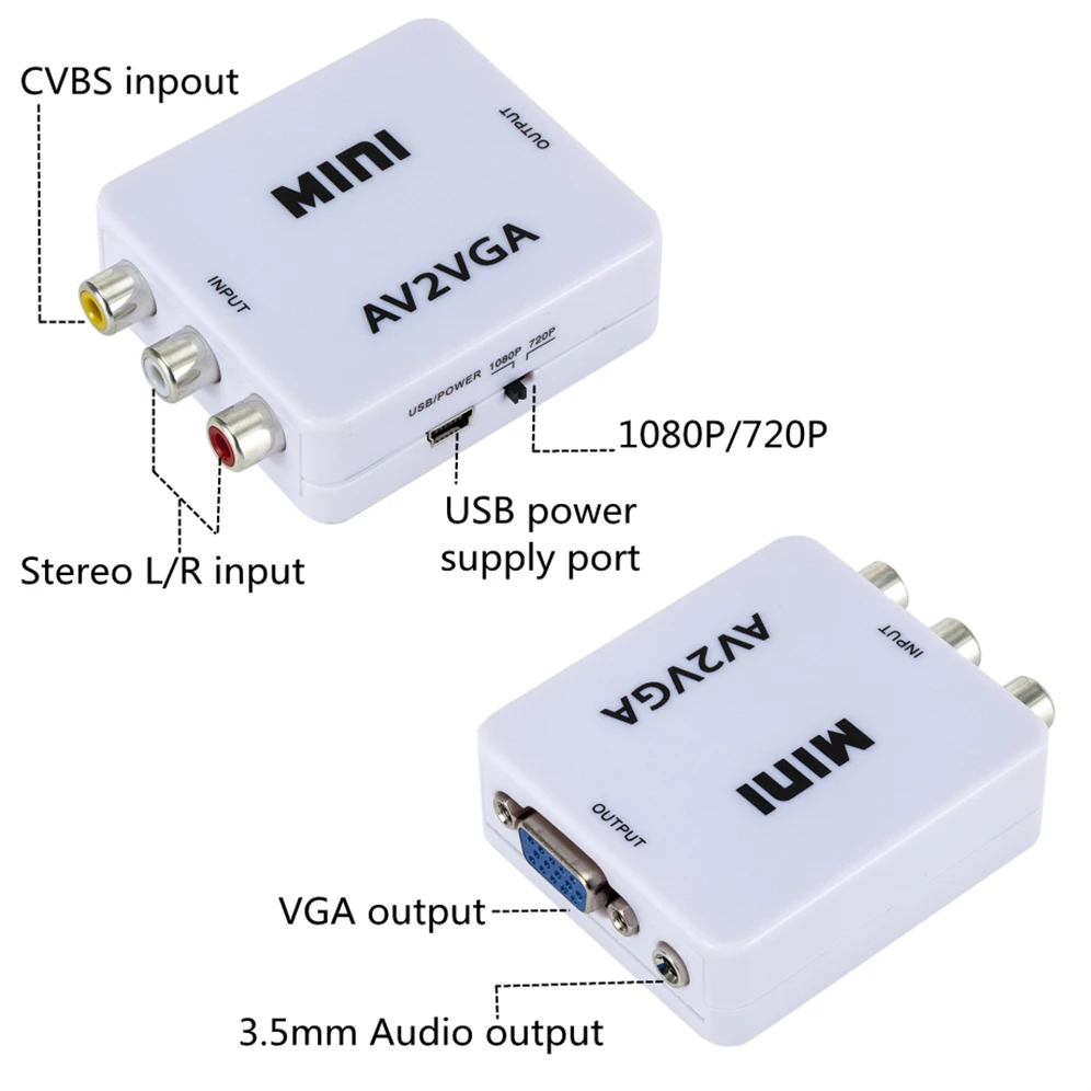 Conexión completa con cable de audio