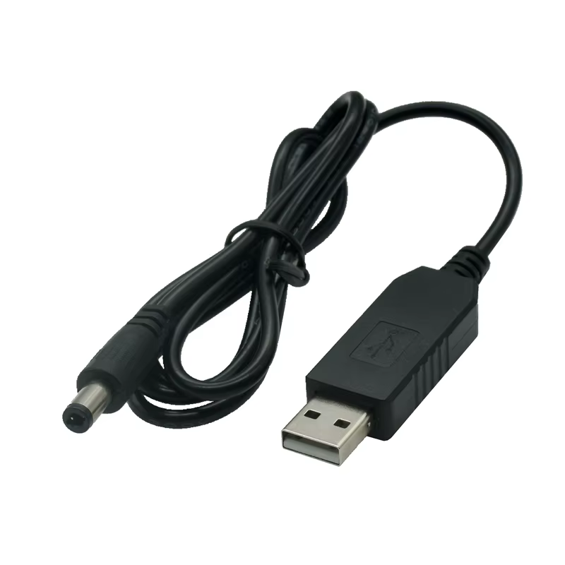Detalle del conector DC 5.5x2.5mm