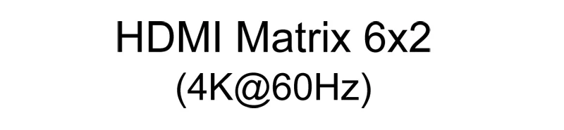 Conmutador HDMI Matrix vista frontal