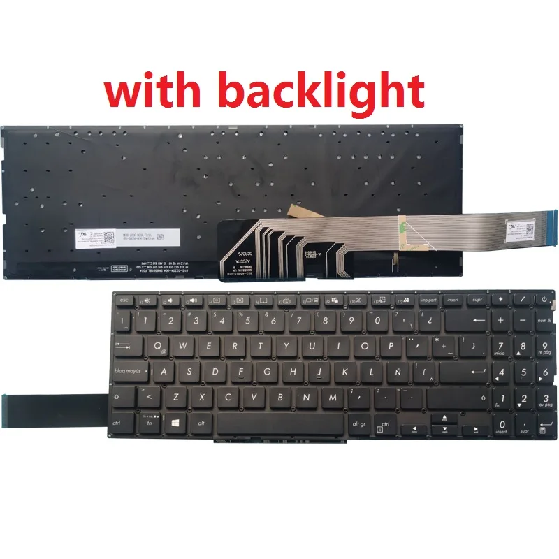 Teclado negro para ASUS X571