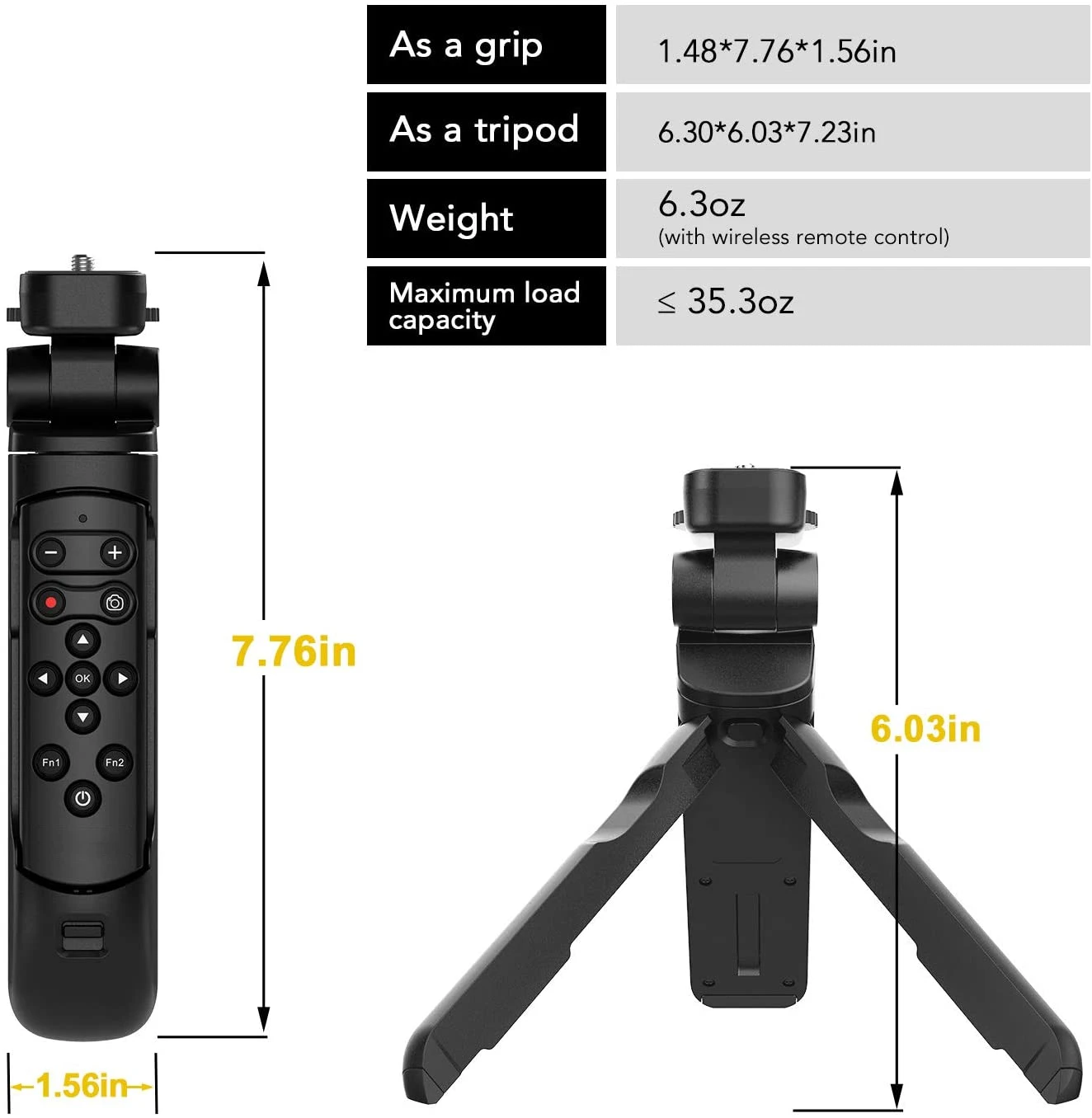 Nikon Trípode Compacto con Mando Inalámbrico y Agarre Ergonómico - imagen 5