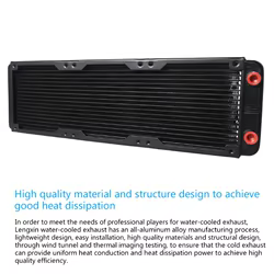Radiador Refrigeración Líquida 360mm 18 Tubos G1/4 CPU