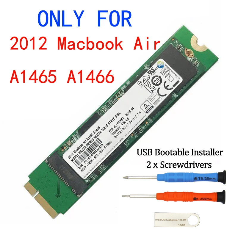 SSD para MacBook Air A1465/A1466 (2012)