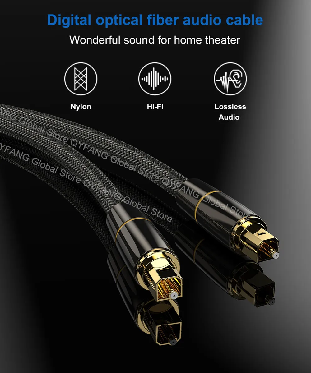 Cable FYRVW Toslink 1m conectado a barra de sonido