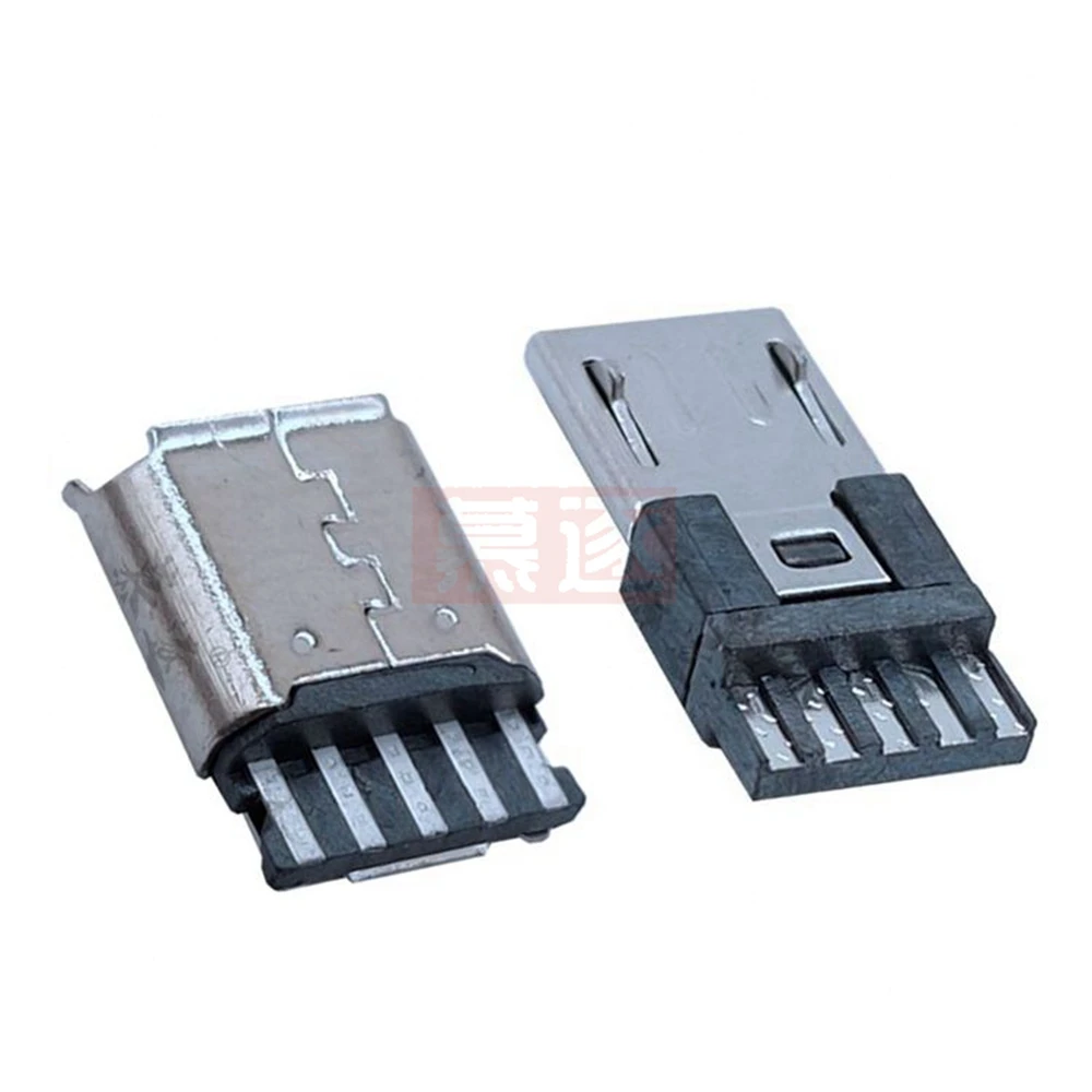 Conector USB tipo B V8 hembra vista frontal