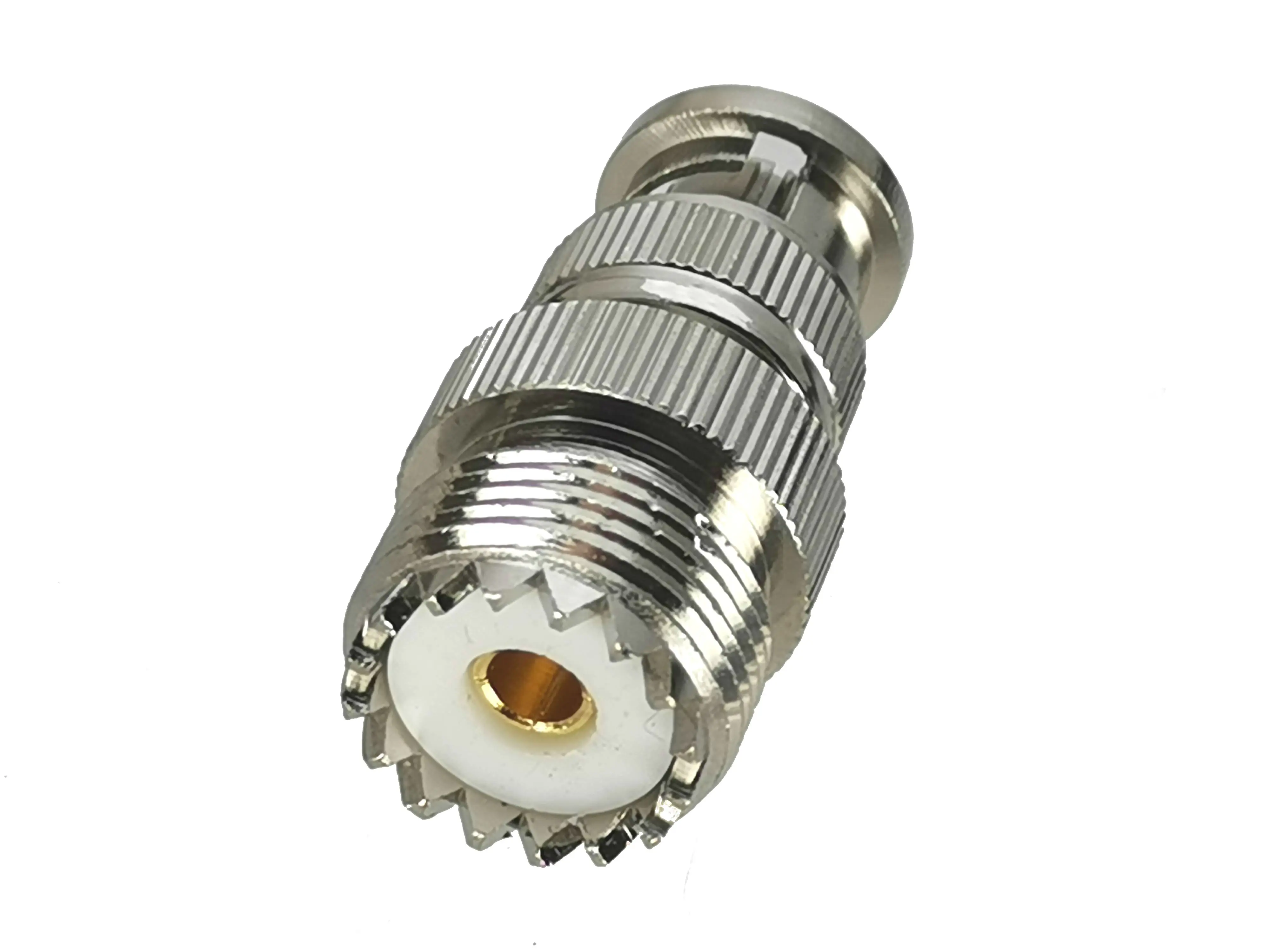 Adaptador BNC macho a UHF SO239 hembra – vista trasera